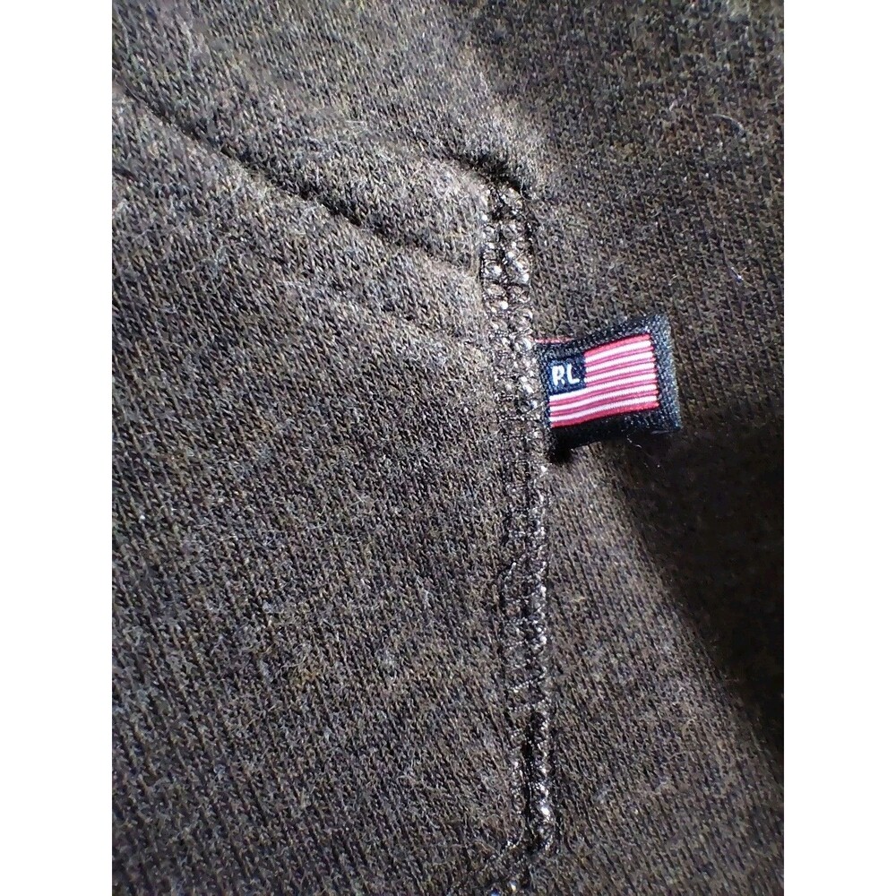 Polo Jeans Co. Ralph Lauren Brown Poncho Hoodie Adult One Size Outdoors Y2K - Picture 4 of 7